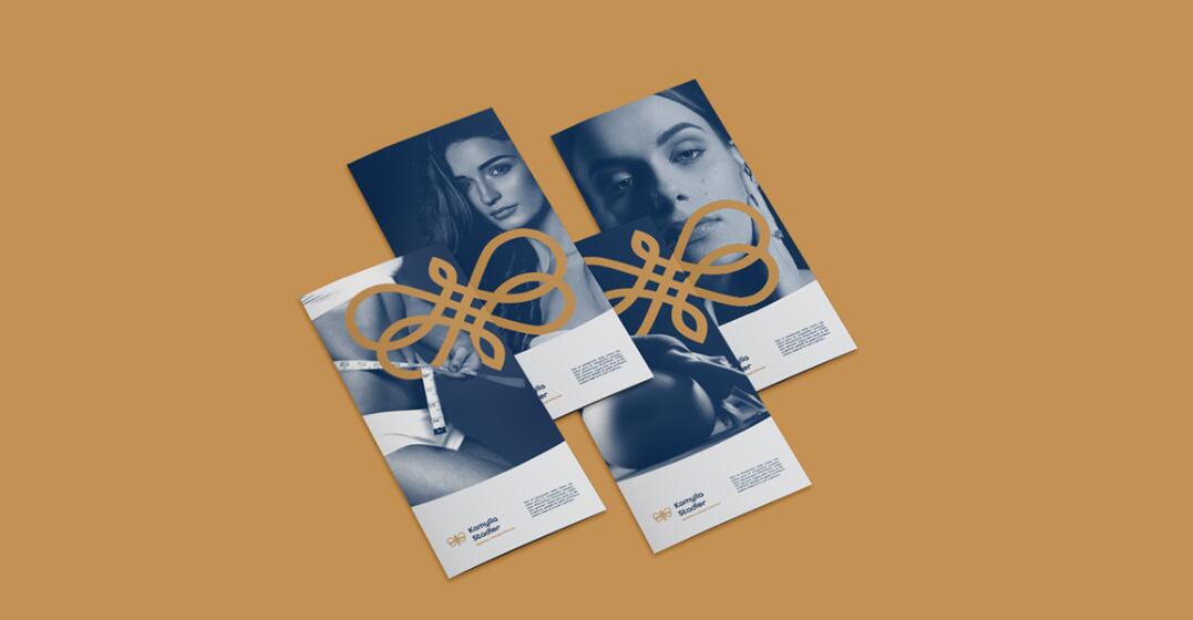 Kamylla 醫(yī)療美容健康減肥診所logo設(shè)計(jì)vi設(shè)計(jì)，蝴蝶蛻變概念