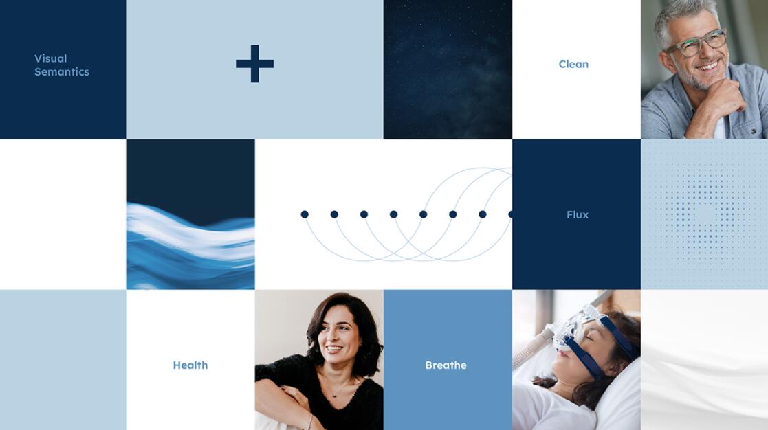 CPAP+睡眠呼吸暫停通氣治療醫(yī)療設備品牌logo設計“圓點十字”