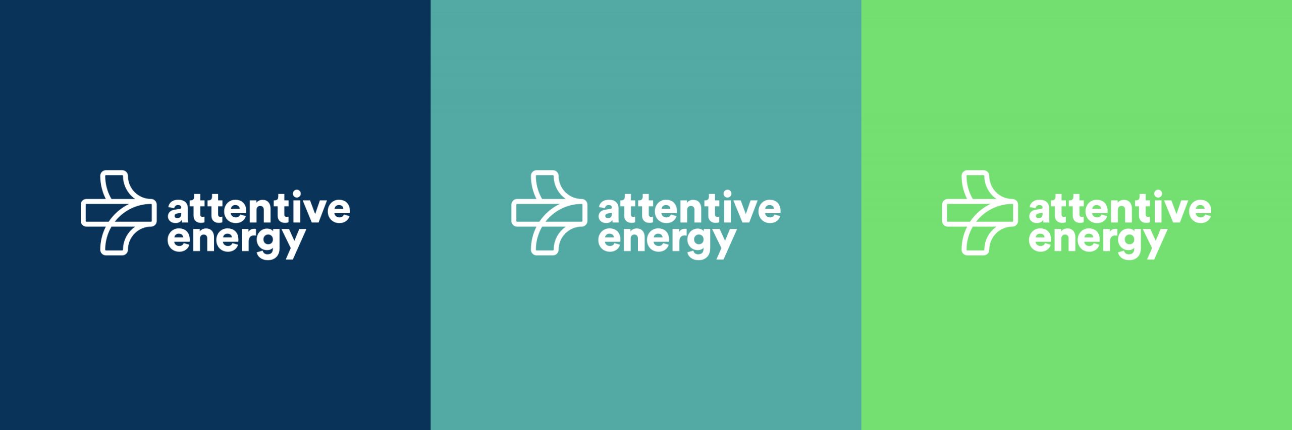 Attentive 風力能源公司箭頭新logo設計視覺形象vi設計