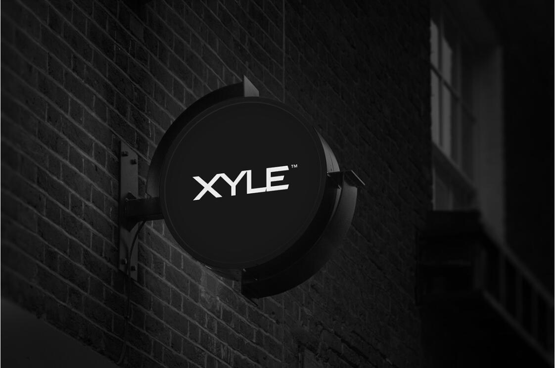 Xyle建筑設(shè)計(jì)公司logo設(shè)計(jì)品牌形象vis設(shè)計(jì)，x磚塊logo與超酷黑白漸變vi風(fēng)