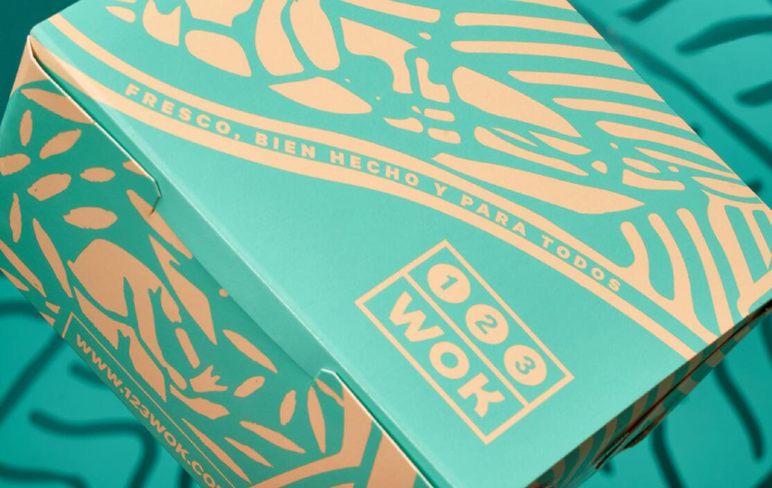 123wok餐廳餐飲外賣食品包裝盒設(shè)計“線條插畫” 123wok餐廳餐飲外賣食品包裝盒設(shè)計“線條插畫”