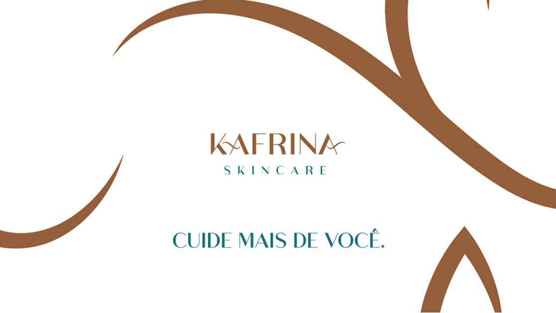 KAFRINA美容護膚產(chǎn)品品牌logo/vi設計，雙A字母+橢圓形品牌形象識別