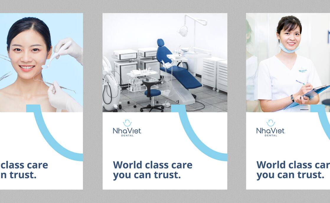 Nha Viet 牙科牙齒醫(yī)療診所品牌全案策劃設計-logo/vi/畫冊/平面廣告