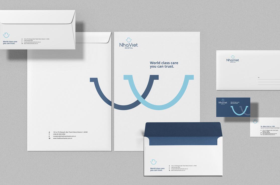 Nha Viet 牙科牙齒醫(yī)療診所品牌全案策劃設計-logo/vi/