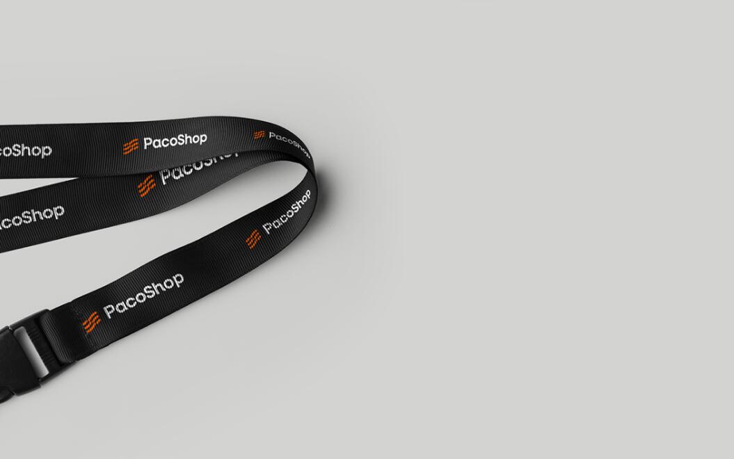 Paco進(jìn)出口電子數(shù)碼商品商店品牌logo設(shè)計vi設(shè)計“線條國旗”核心視覺元素