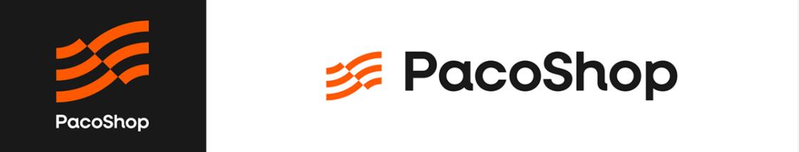 Paco進(jìn)出口電子數(shù)碼商品商店品牌logo設(shè)計“線條國旗”核心視覺元素