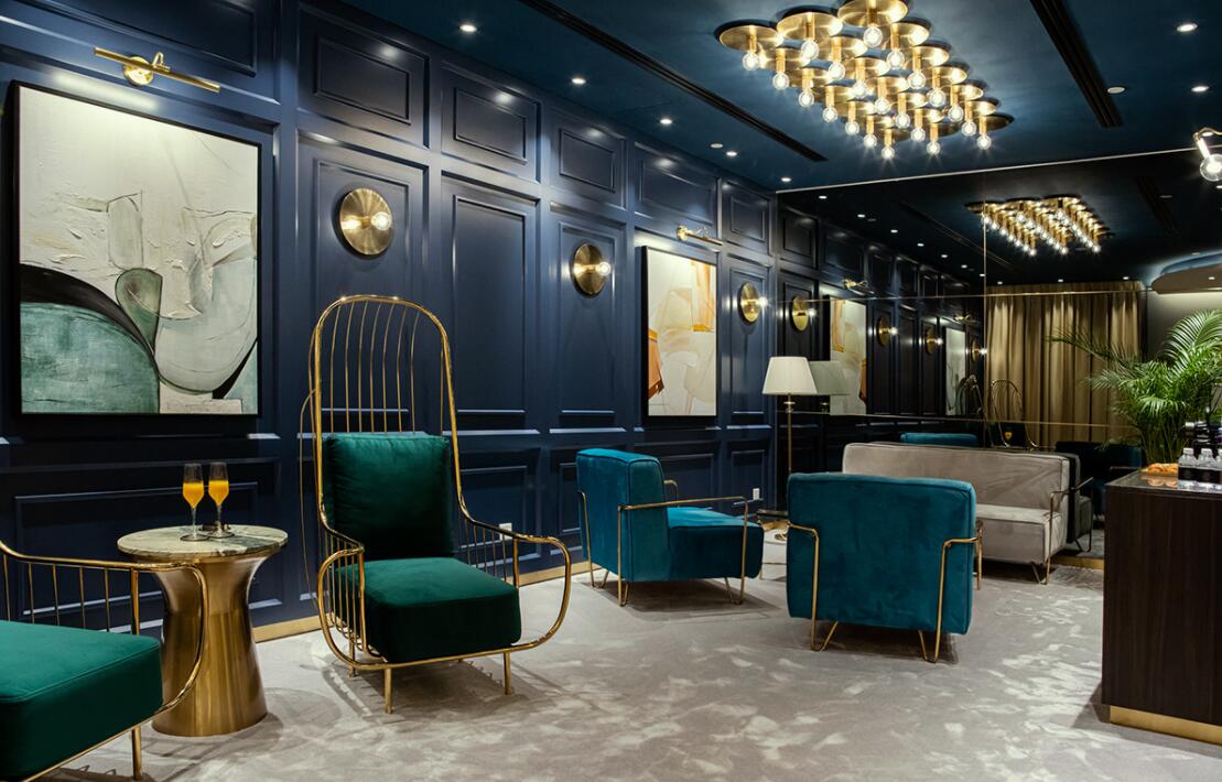 PABLO BLAU高端護膚美容會所診所logo設計品牌形象vi設計,藍金色奢華風格 PABLO BLAU高端護膚美容會所診所logo設計品牌形象vi設計,藍金色奢華風格