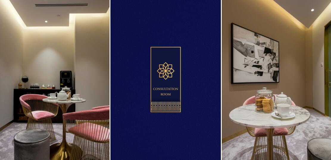 PABLO BLAU高端護膚美容會所診所logo設計品牌形象vi設計,藍金色奢華風格 PABLO BLAU高端護膚美容會所診所logo設計品牌形象vi設計,藍金色奢華風格