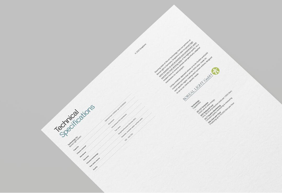 Dropterra 淡水清潔凈化公司logo設(shè)計(jì)“線條水滴”元素