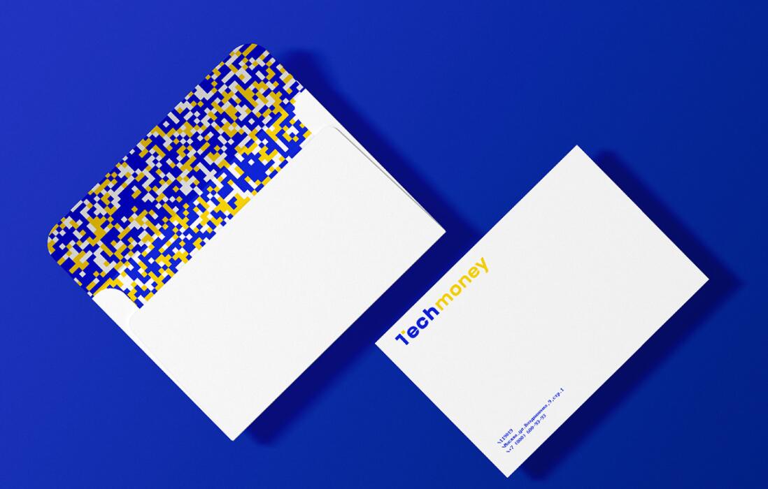 Techmoney 在線互聯(lián)網(wǎng)金融品牌形象vi設(shè)計(jì)“馬賽克像素”元素