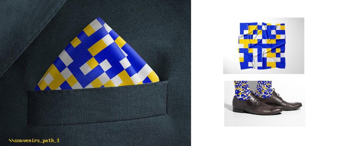 Techmoney 在線互聯(lián)網(wǎng)金融品牌vi設計“馬賽克像素”元素