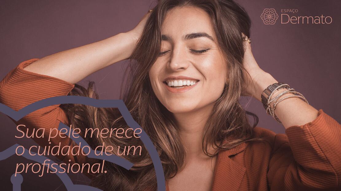 Espa?o Dermato 皮膚病醫(yī)療診所及醫(yī)美醫(yī)院logo設(shè)計(jì)vi設(shè)計(jì)，桃花元素