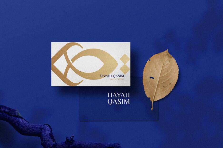 Hayah Qasim 微整形美容保健機(jī)構(gòu)logo設(shè)計(jì)vi設(shè)計(jì)，優(yōu)雅藝術(shù)尊貴風(fēng)格