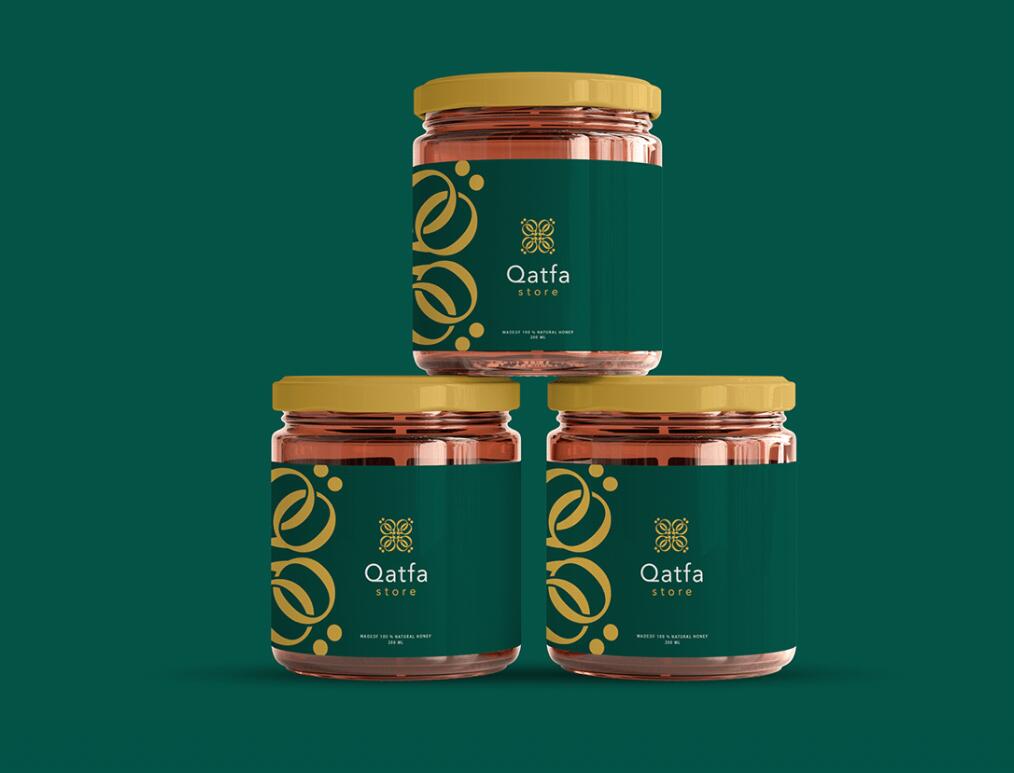 Qatfa 蜂蜜在線商店對(duì)稱Q字母logo設(shè)計(jì)產(chǎn)品包裝設(shè)計(jì) Qatfa 蜂蜜在線商店對(duì)稱Q字母logo設(shè)計(jì)產(chǎn)品包裝設(shè)計(jì)