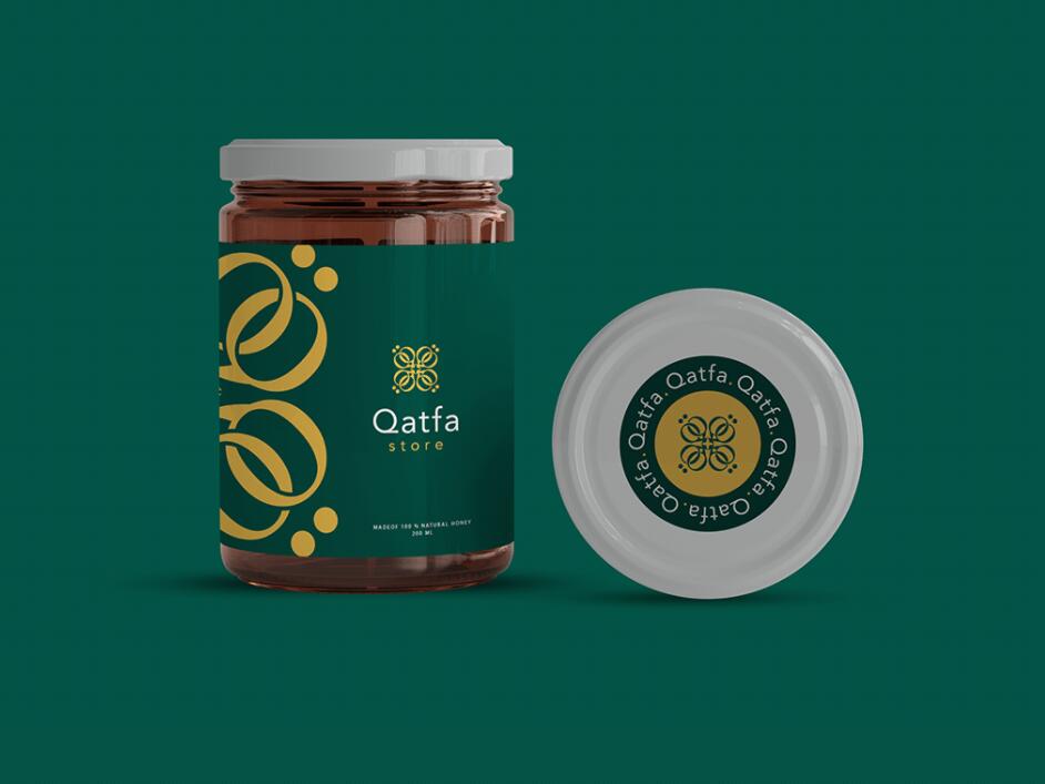 Qatfa 蜂蜜在線商店對(duì)稱Q字母logo設(shè)計(jì)產(chǎn)品包裝設(shè)計(jì) Qatfa 蜂蜜在線商店對(duì)稱Q字母logo設(shè)計(jì)產(chǎn)品包裝設(shè)計(jì)