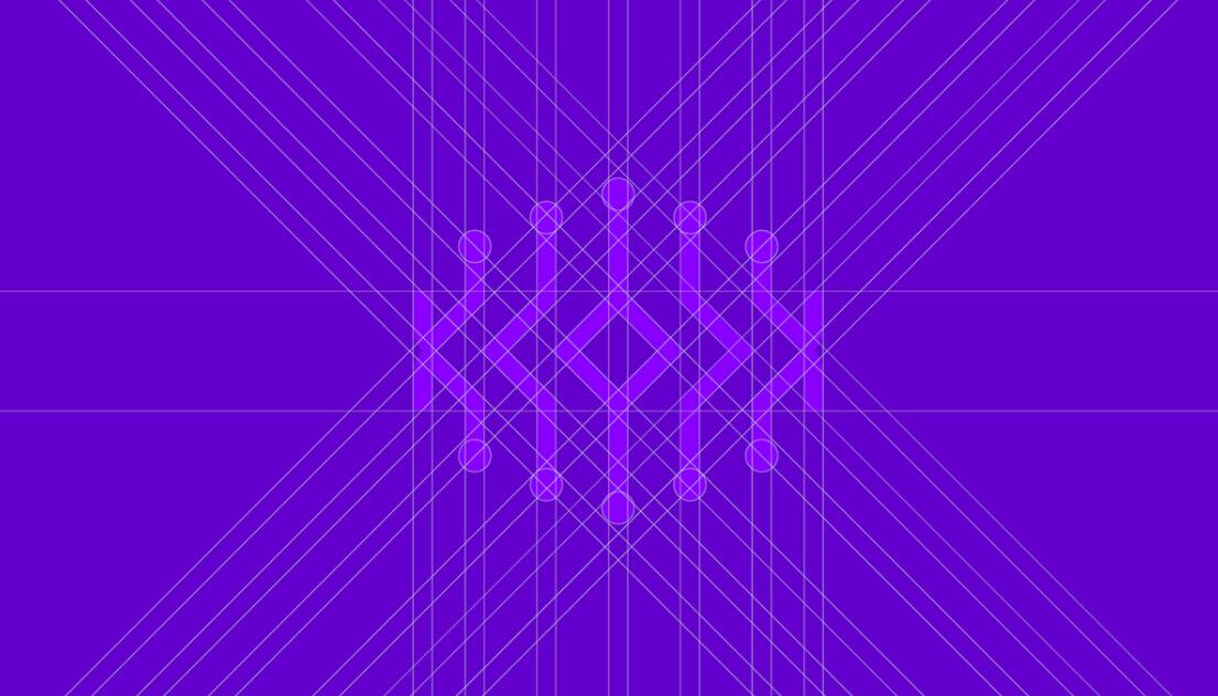 Khozama數碼科技電子產品在線商店品牌logo設計vi設計，“字母k+電路”圖案