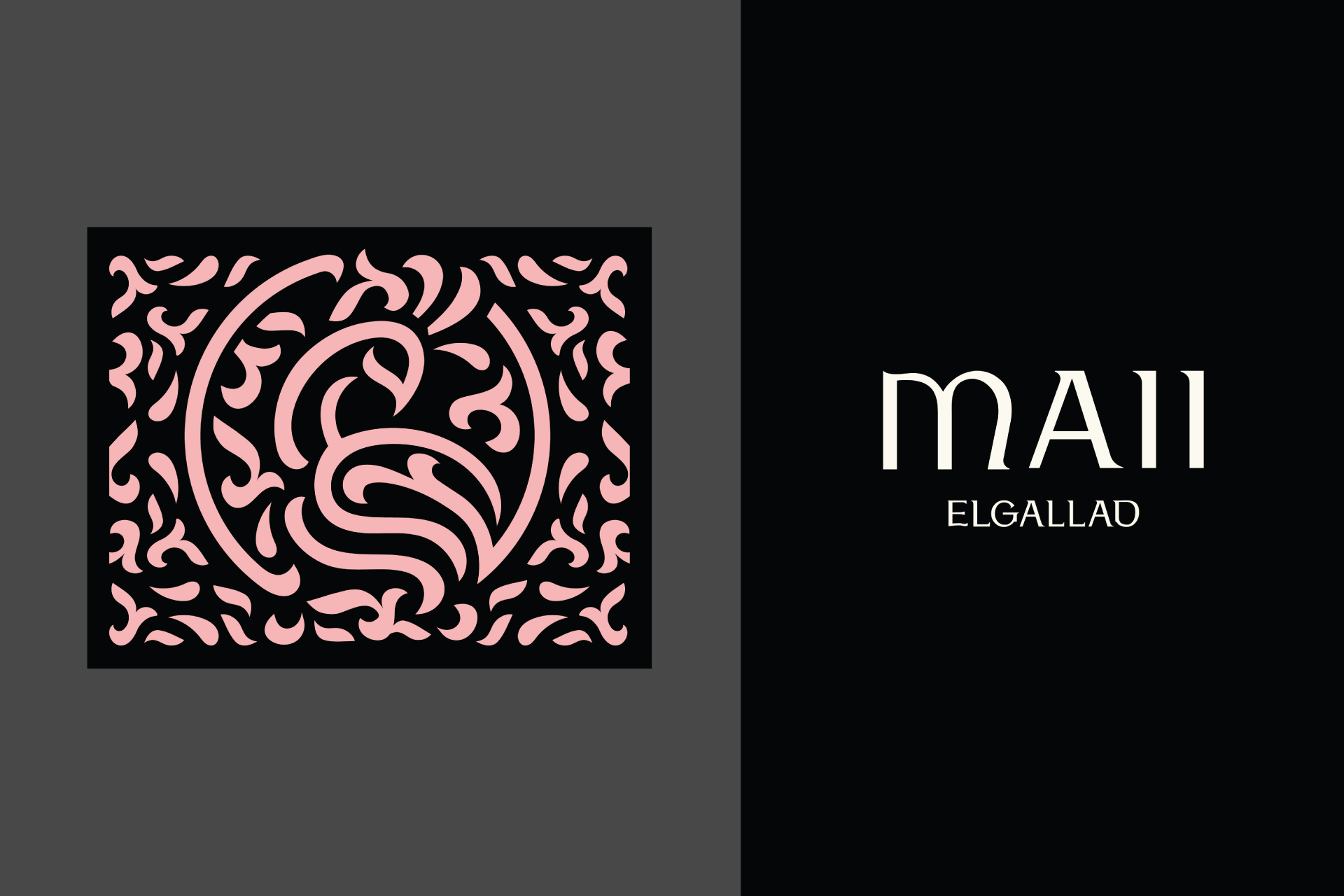 Maii時裝服飾logo設(shè)計vi設(shè)計“孔雀”線條藝術(shù)插畫