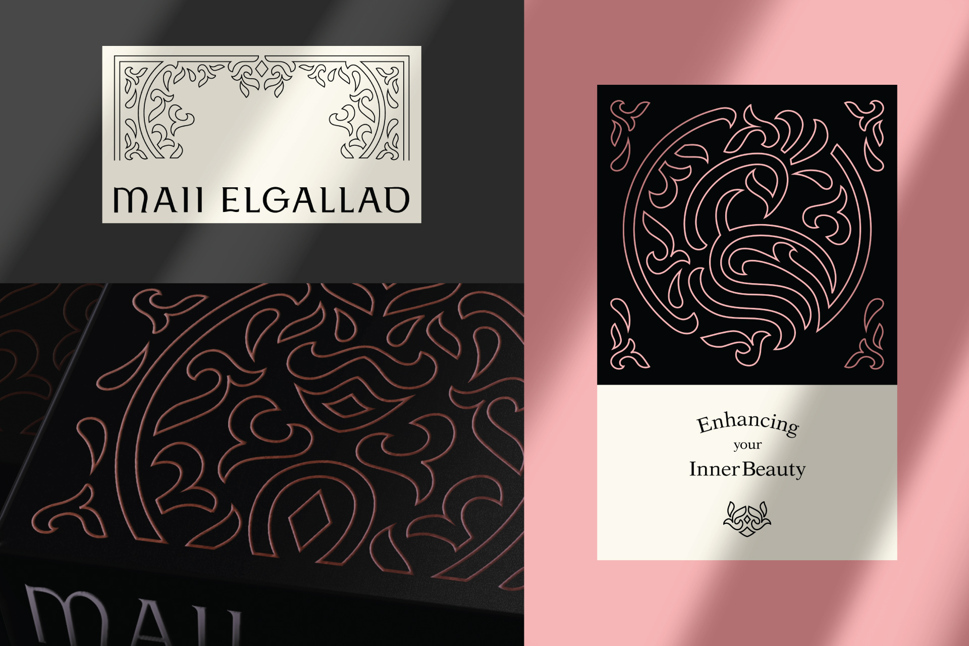 Maii時裝服飾logo設(shè)計vi設(shè)計“孔雀”線條藝術(shù)插畫