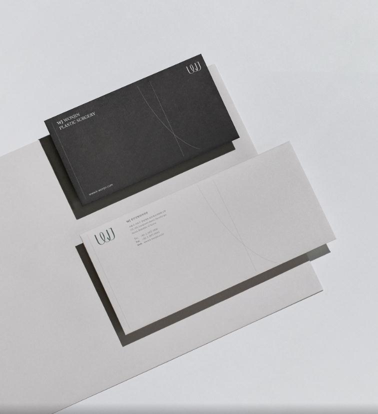 wonjin韓國(guó)醫(yī)療美容整形機(jī)構(gòu)整套vi設(shè)計(jì)，低調(diào)暗綠色風(fēng)格