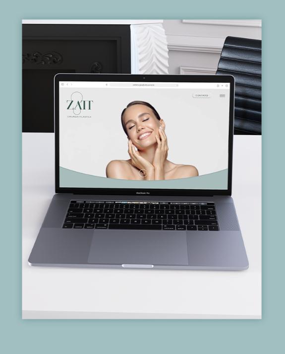 Zatt 美容整形外科診所logo設(shè)計(jì)vi設(shè)計(jì)，綠金配色清新精致風(fēng)格