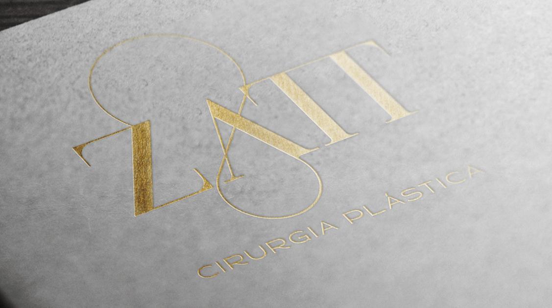 Zatt 美容整形外科診所logo設(shè)計(jì)vi設(shè)計(jì)，綠金配色清新精致風(fēng)格