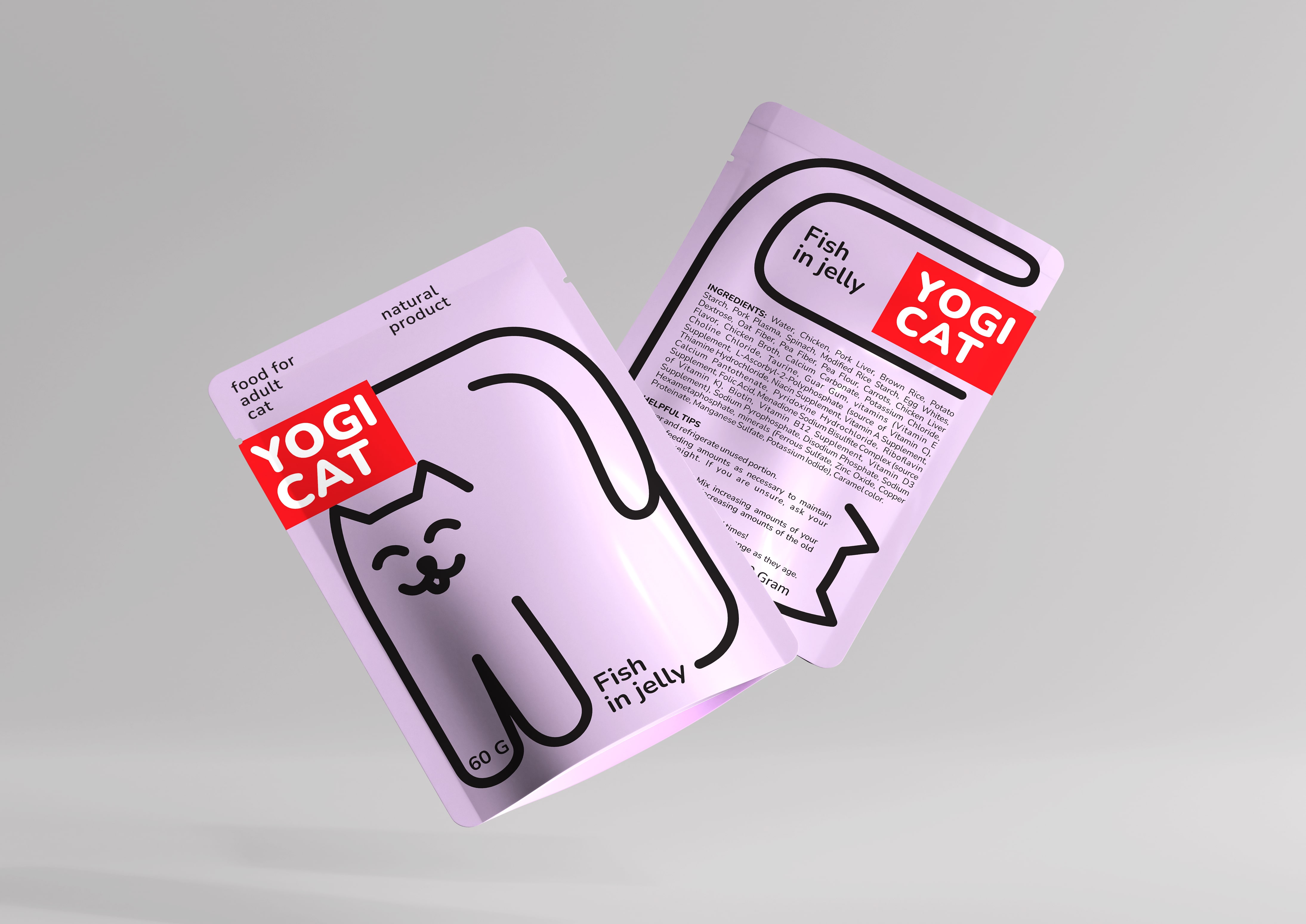 寵物食品包裝:Yogi Cat 貓咪濕糧包裝設(shè)計(jì)“極簡線條插畫” 寵物食品包裝:Yogi Cat 貓咪濕糧包裝設(shè)計(jì)“極簡線條插畫”