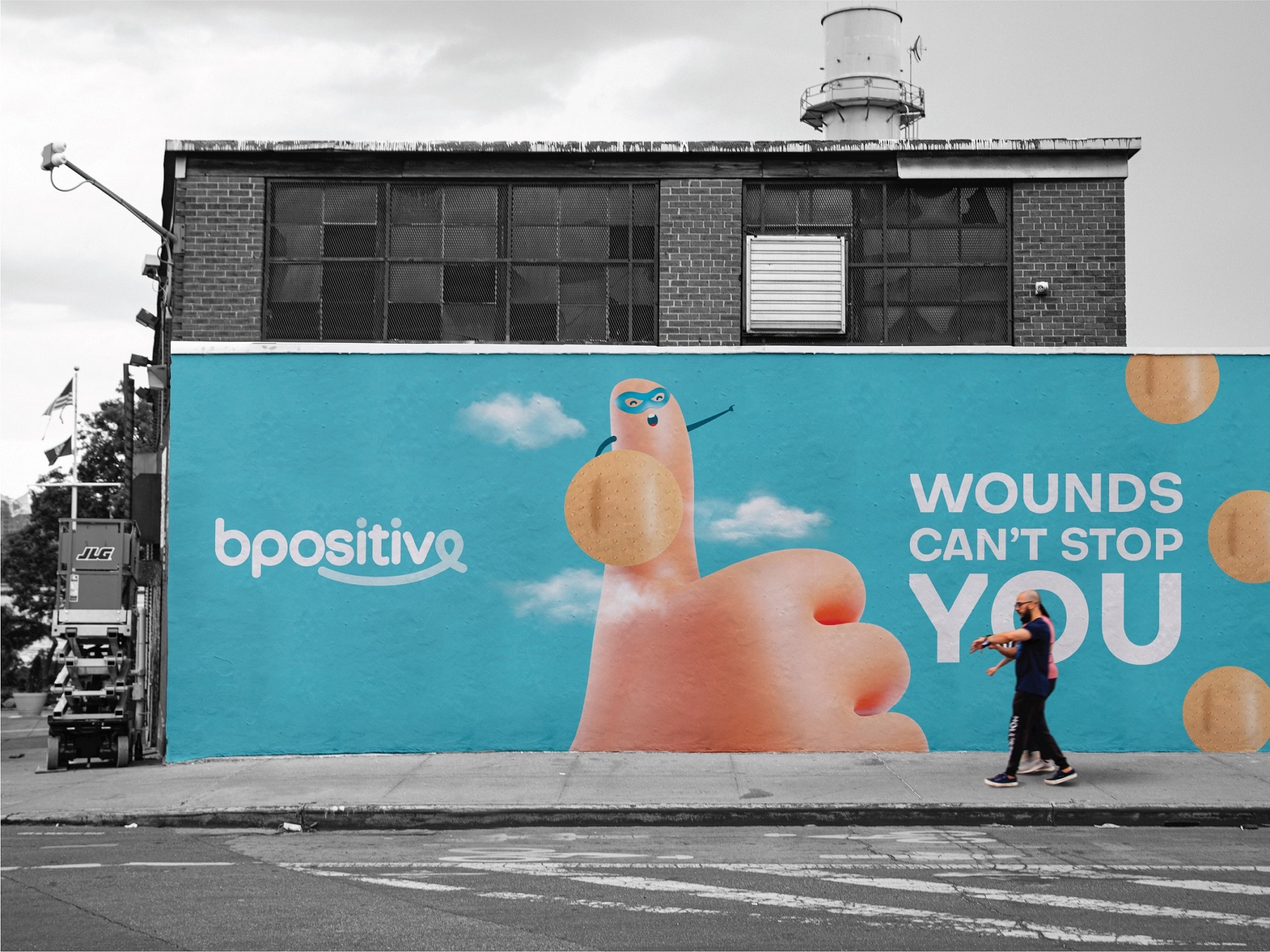 BPositive創(chuàng)可貼包裝設(shè)計(jì),3D擬人卡通手部造型