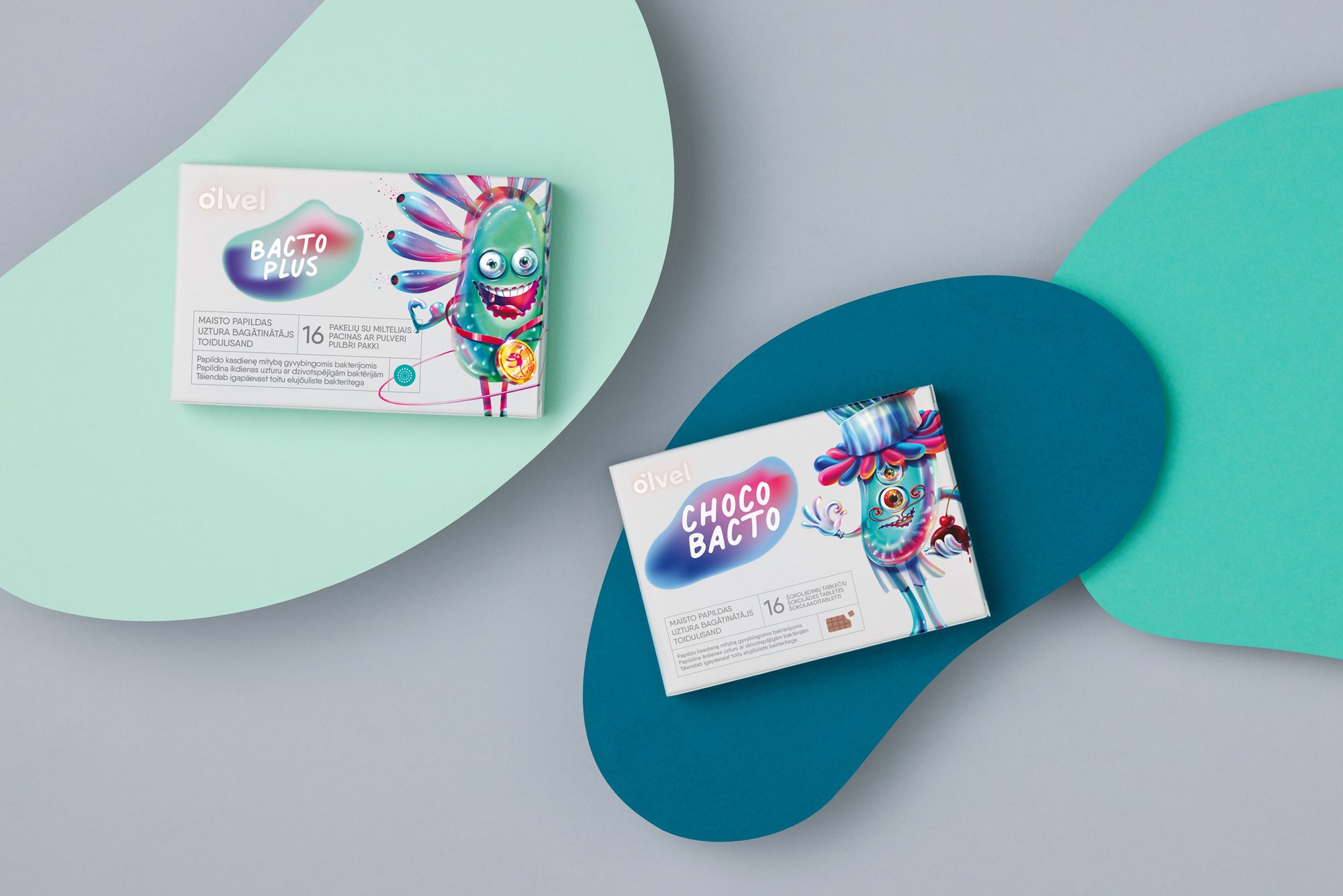 OLVEL 兒童維生素營(yíng)養(yǎng)補(bǔ)充劑保健品包裝設(shè)計(jì)“魔法人物”插畫(huà)