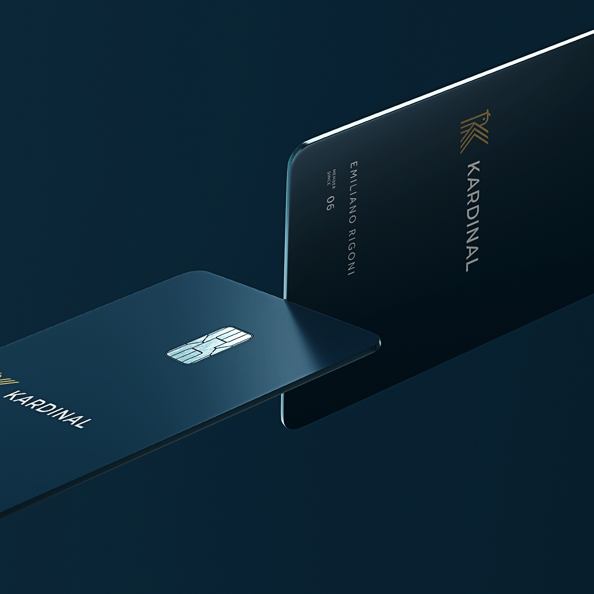 Kardina 家族理財（財務顧問公司）金融logo設計vi設計，鳥+首字母K+方向箭頭