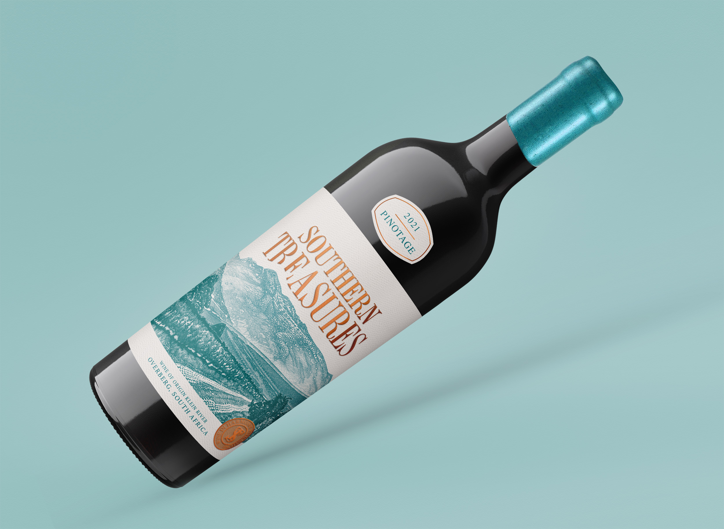 非洲奧弗伯格葡萄酒品牌設(shè)計包裝設(shè)計“ 山脈插畫”