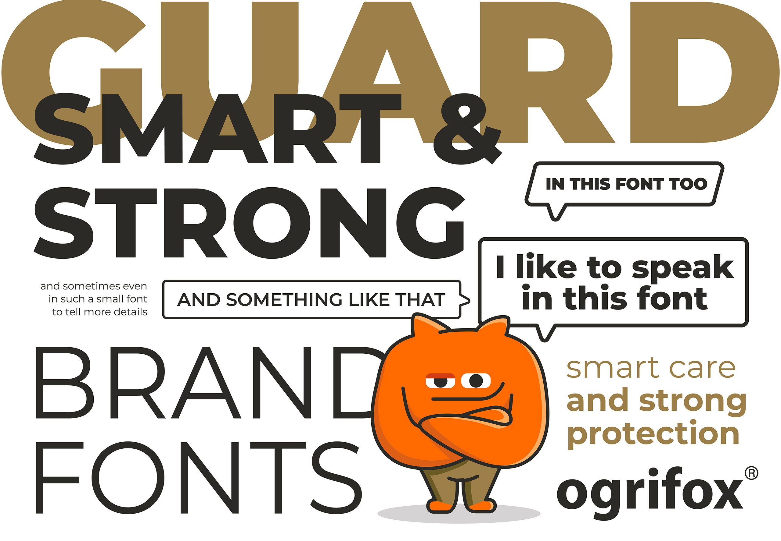 Ogrifox 安全防護服工作服服飾“狐貍巨人”品牌卡通吉祥物設計 Ogrifox 安全防護服工作服服飾“狐貍巨人”品牌卡通吉祥物設計