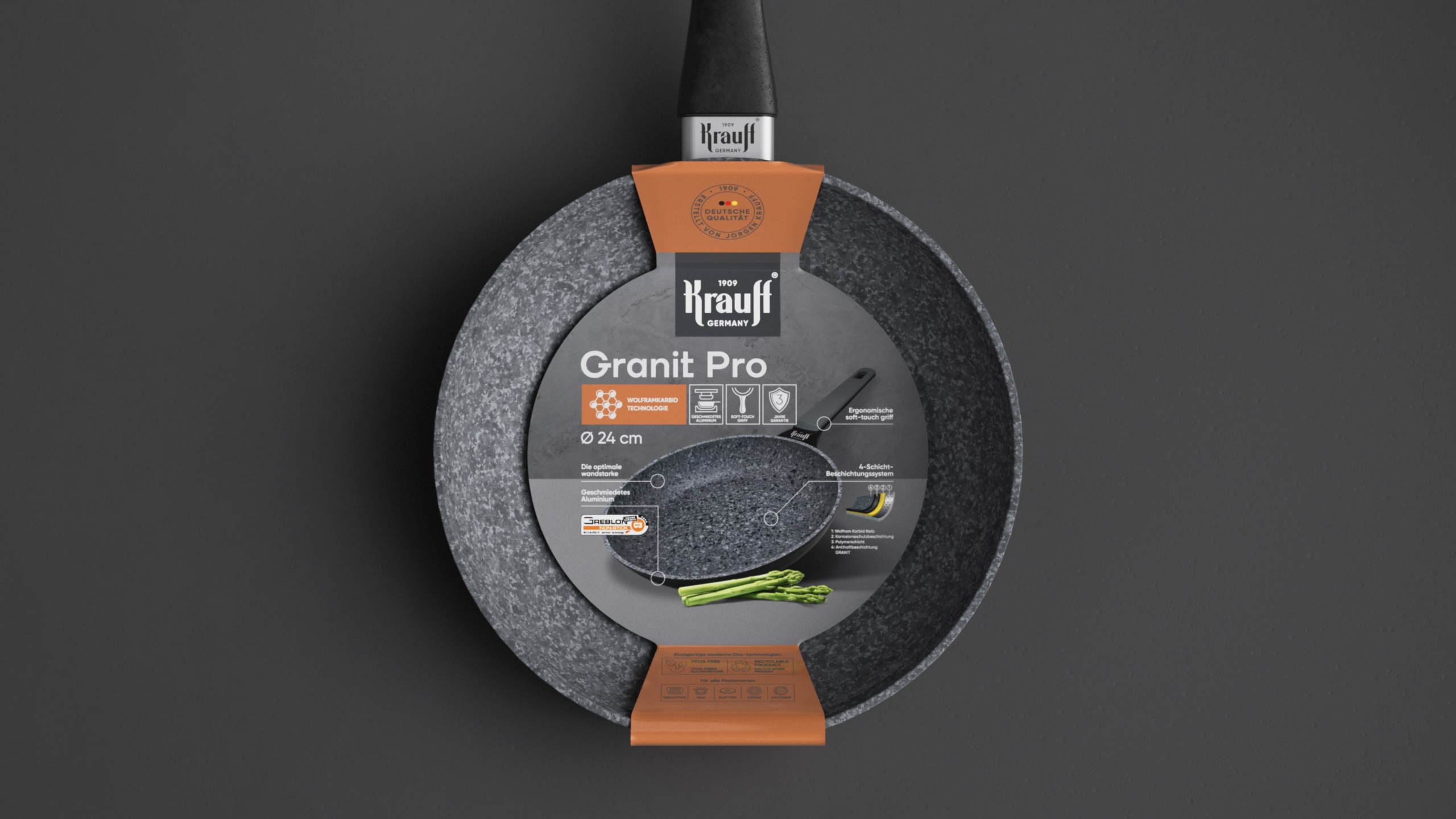 J?rgen Krauf 不銹鋼鍋具刀具品牌包裝設(shè)計(jì)logo設(shè)計(jì)