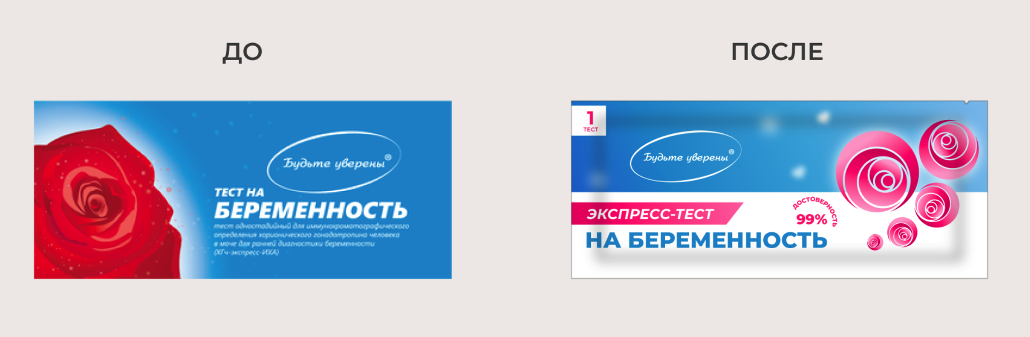 MedExpress妊娠懷孕檢測試劑內(nèi)外包裝設(shè)計“藍色+玫瑰”