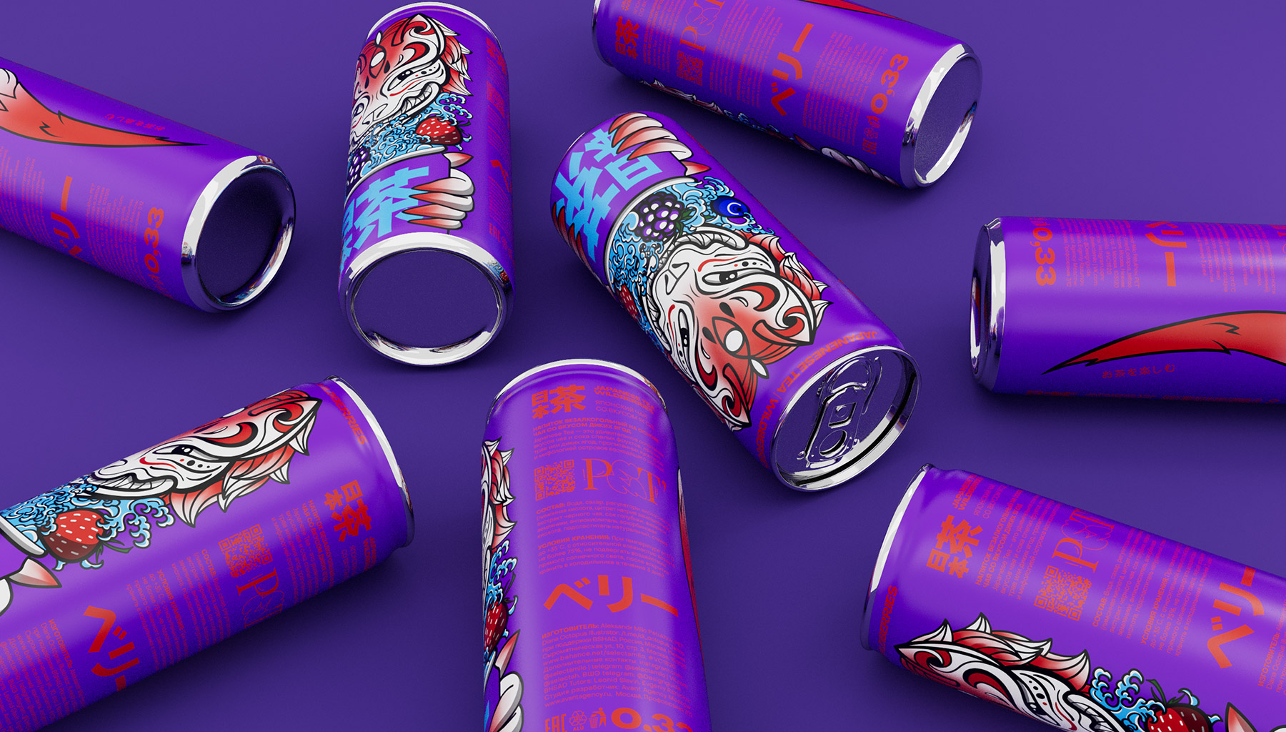 鐵罐裝日本茶飲料包裝設(shè)計(jì)“狐貍”動(dòng)物特寫插畫 鐵罐裝日本茶飲料包裝設(shè)計(jì)“狐貍”動(dòng)物特寫插畫