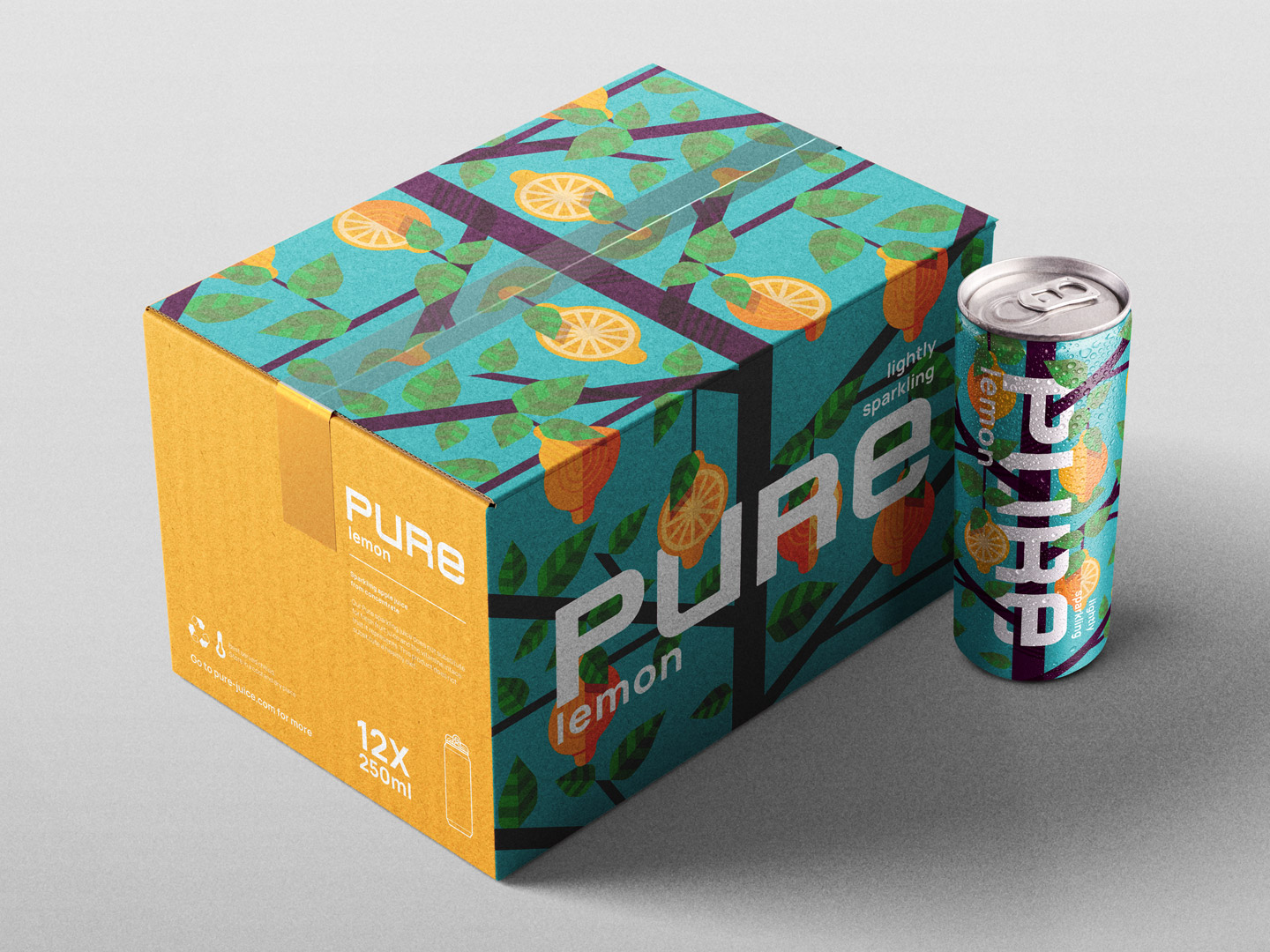 PURE罐裝蘇打水氣泡濃縮果汁飲料包裝設(shè)計(jì)“幾何圖案風(fēng)格” PURE罐裝蘇打水氣泡濃縮果汁飲料包裝設(shè)計(jì)“幾何圖案風(fēng)格”