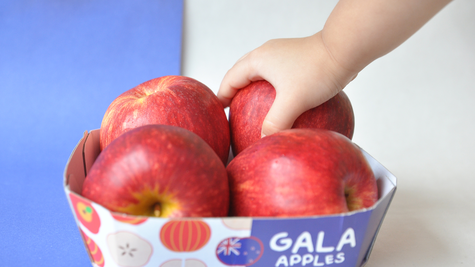 GALA 新西蘭有機(jī)蘋果節(jié)慶敞開式包裝盒設(shè)計(jì),新西蘭國旗色+扁平圖標(biāo)組合 GALA 新西蘭有機(jī)蘋果節(jié)慶敞開式包裝盒設(shè)計(jì),新西蘭國旗色+扁平圖標(biāo)組合