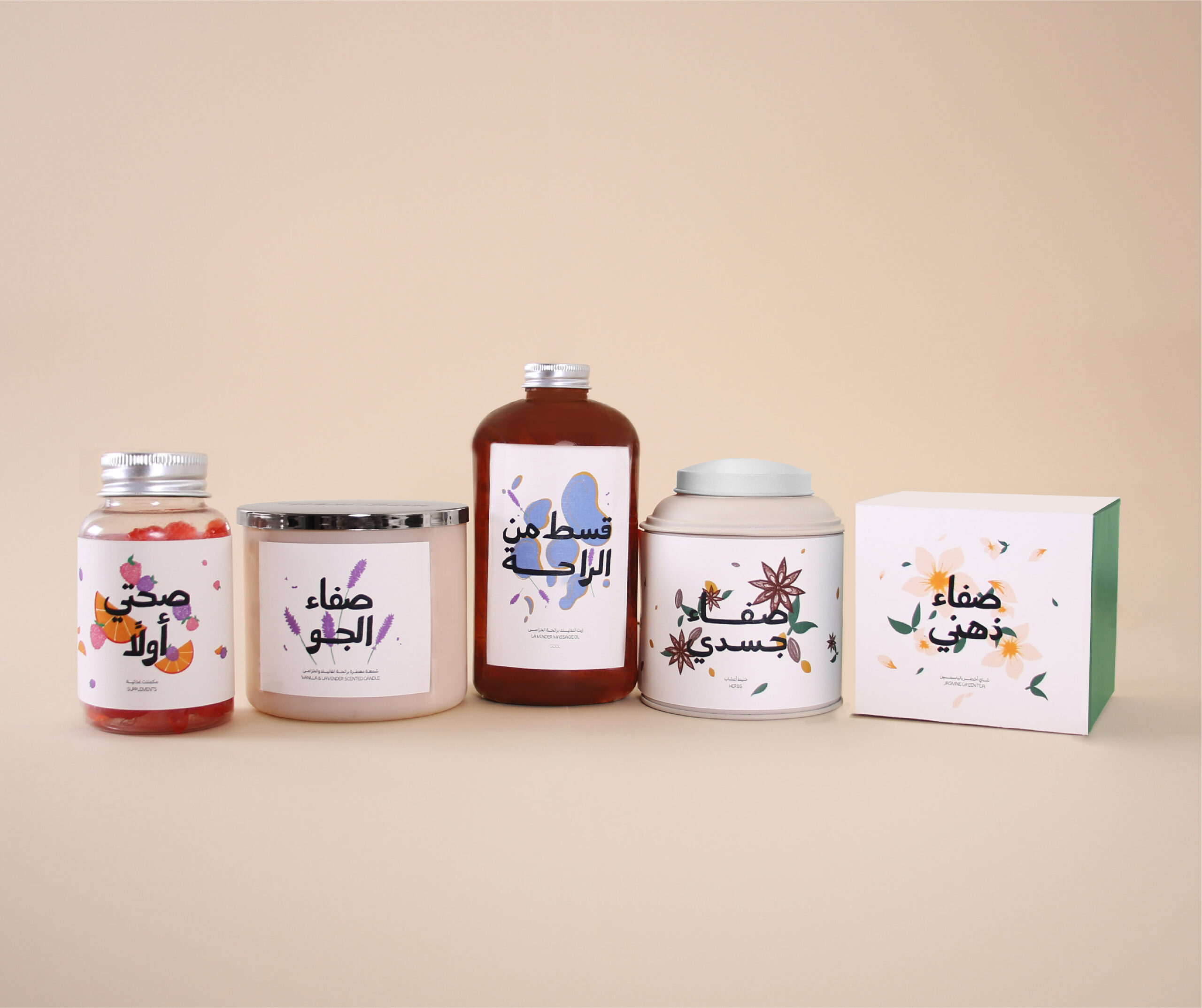 Rehla 瑞拉產(chǎn)后保養(yǎng)套裝包裝設計-花朵風格