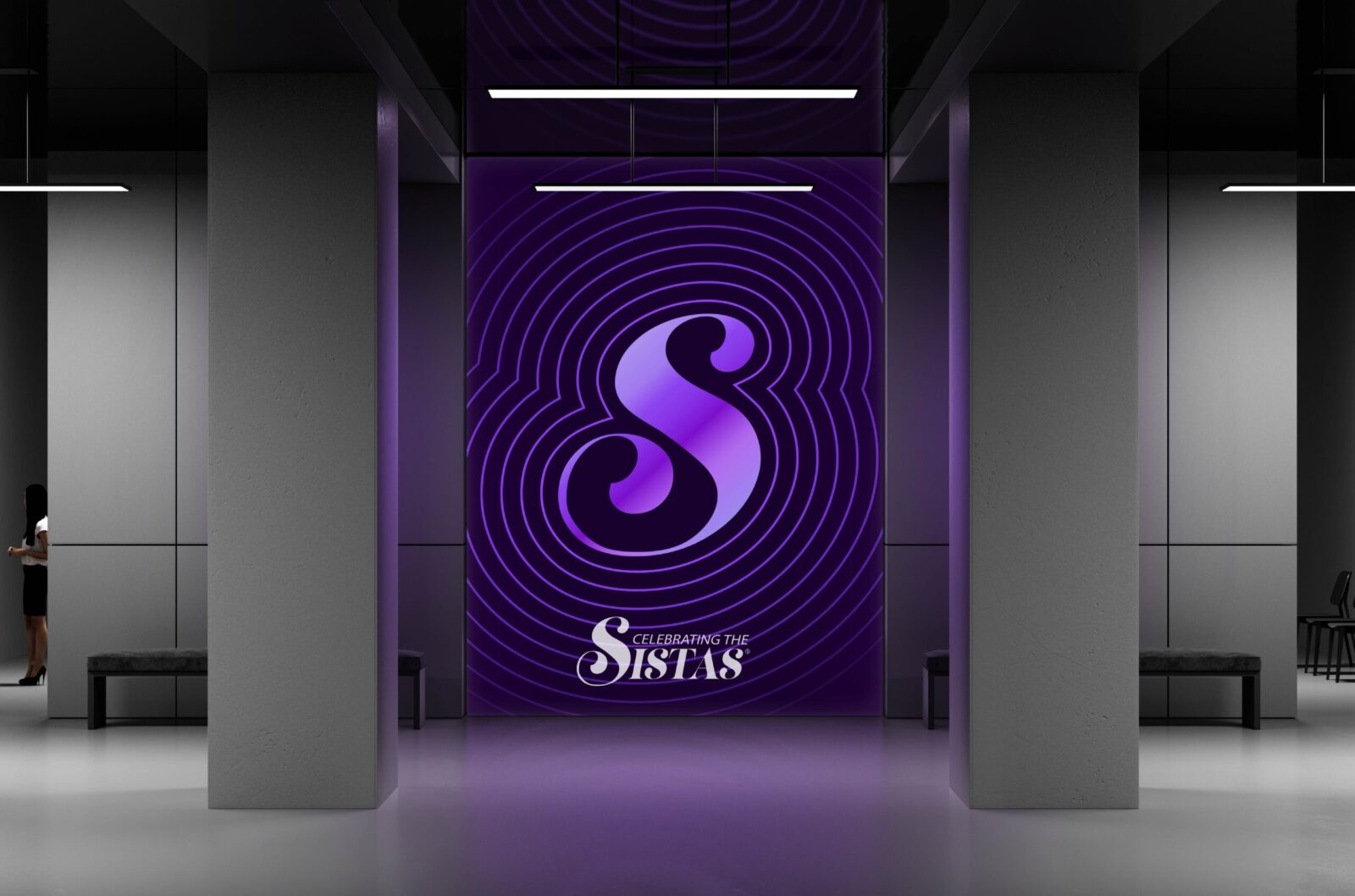 Sistas Gala ”慶祝黑人女性“慶典活動(dòng)品牌視覺(jué)形象vi設(shè)計(jì)”紫色漣漪波紋“元素 Sistas Gala ”慶祝黑人女性“慶典活動(dòng)品牌視覺(jué)形象vi設(shè)計(jì)”紫色漣漪波紋“元素