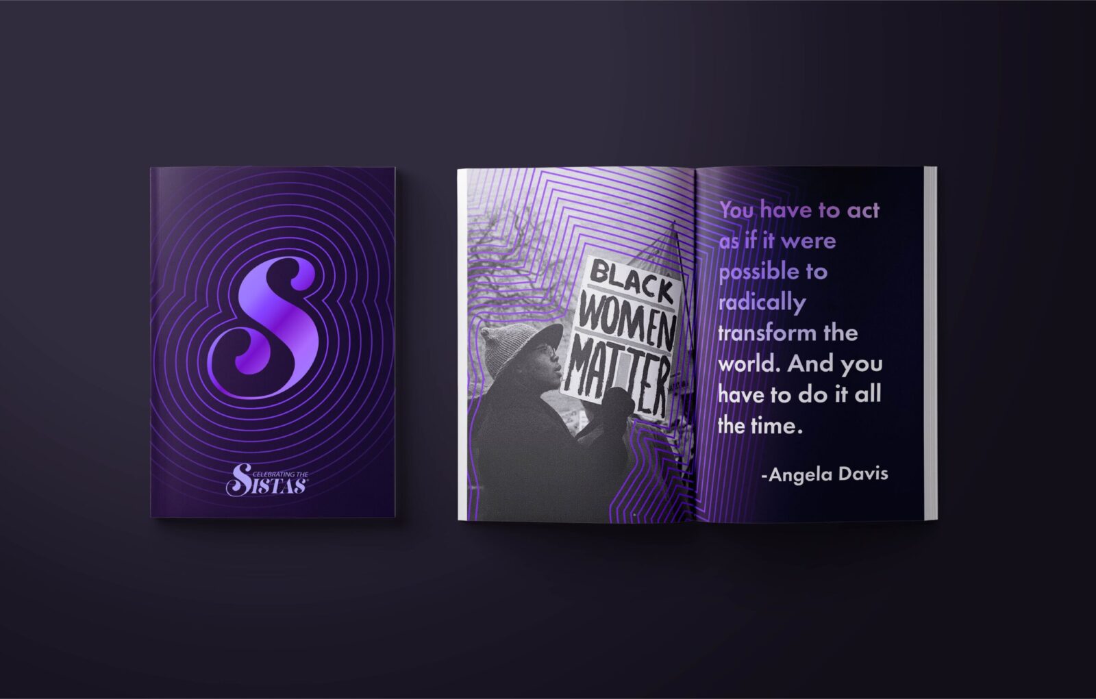 Sistas Gala ”慶祝黑人女性“慶典活動(dòng)品牌視覺(jué)形象vi設(shè)計(jì)”紫色漣漪波紋“元素 Sistas Gala ”慶祝黑人女性“慶典活動(dòng)品牌視覺(jué)形象vi設(shè)計(jì)”紫色漣漪波紋“元素