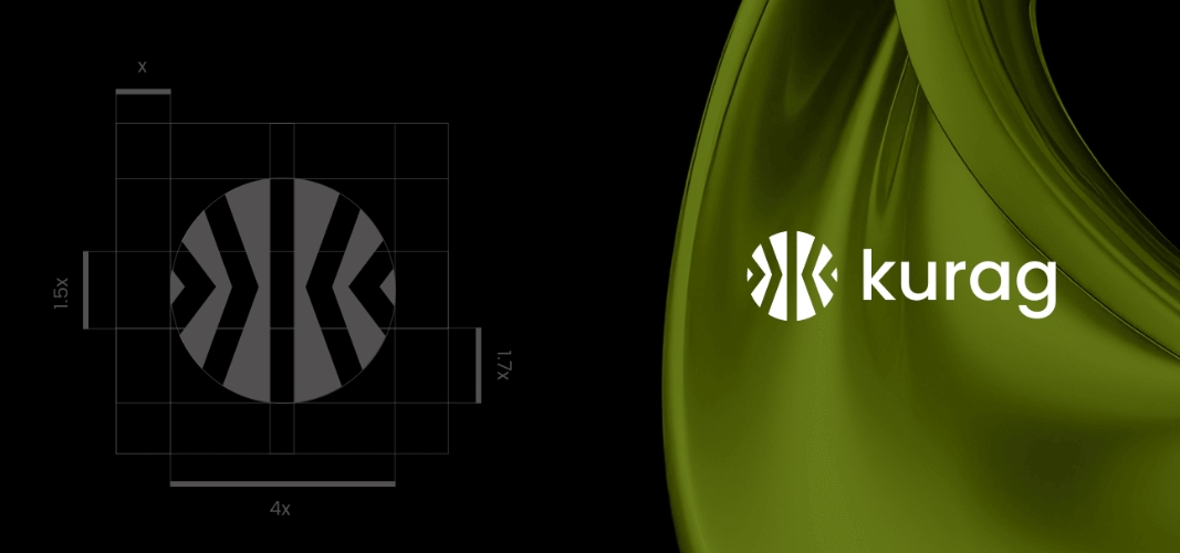 Kurag數(shù)字加密貨幣logo設計品牌形象設計K字母圓形logo綠色系 Kurag數(shù)字加密貨幣logo設計品牌形象設計K字母圓形logo綠色系