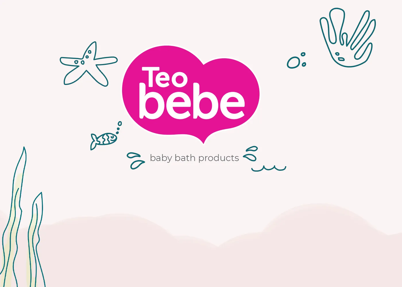 Teo Bebec嬰兒護(hù)膚品洗護(hù)沐浴產(chǎn)品logo設(shè)計(jì)包裝設(shè)計(jì)，可愛(ài)柔和卡通膚色嬰兒風(fēng)