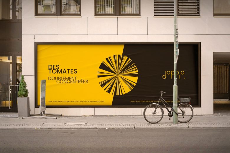 Doppio 食品包裝設計logo設計,黑黃色放射線條組合元素 Doppio 食品包裝設計logo設計,黑黃色放射線條組合元素