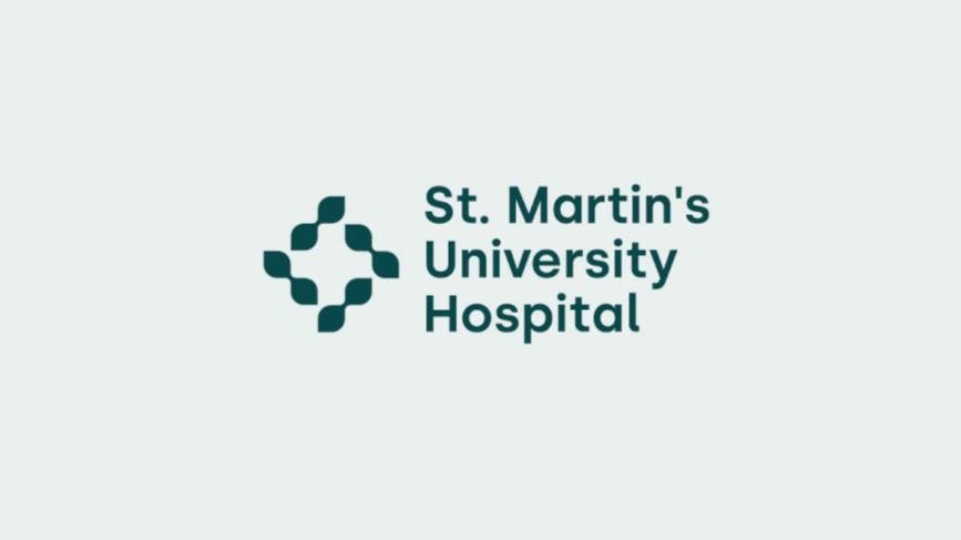 stMUH 圣馬丁大學(xué)醫(yī)院品牌視覺(jué)識(shí)別vi設(shè)計(jì)logo設(shè)計(jì)，葉子十字元素