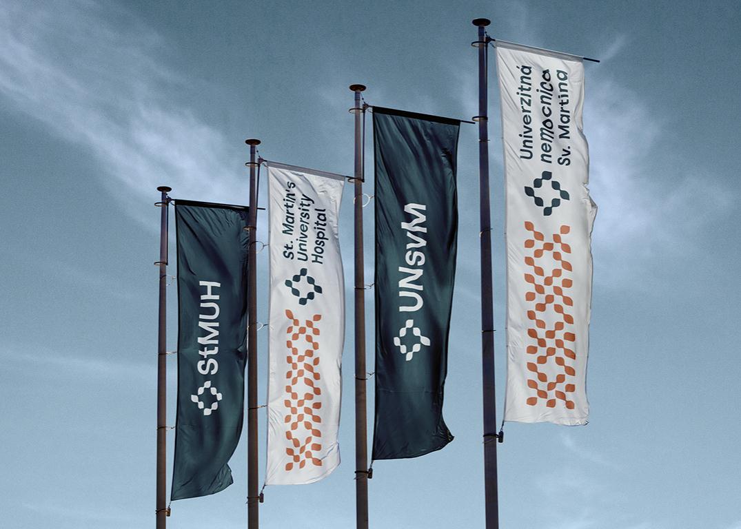 stMUH 圣馬丁大學(xué)醫(yī)院品牌視覺(jué)識(shí)別vi設(shè)計(jì)logo設(shè)計(jì)，葉子十字元素