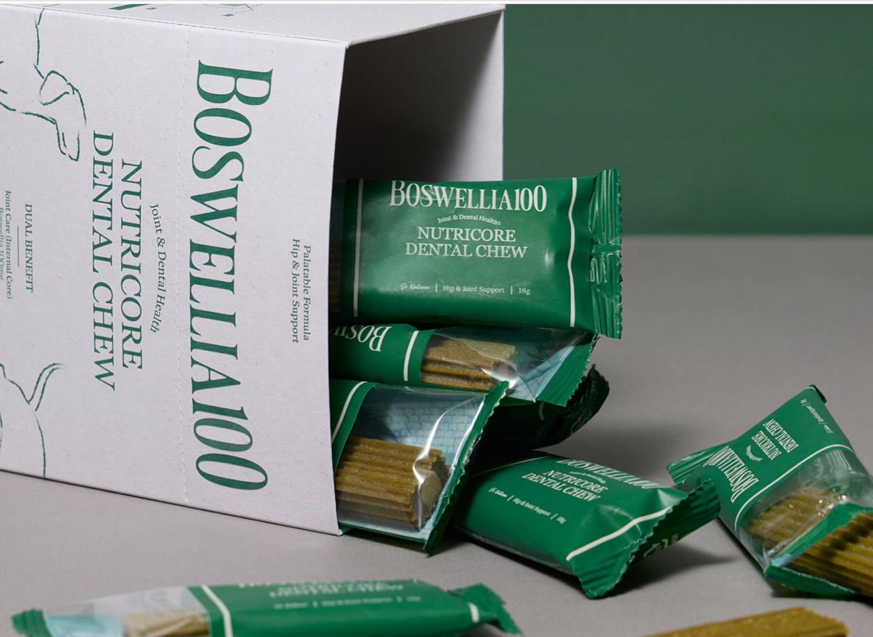BOSWELLIA 狗狗寵物營養(yǎng)保健品包裝設(shè)計(jì)綠色簡潔風(fēng)格