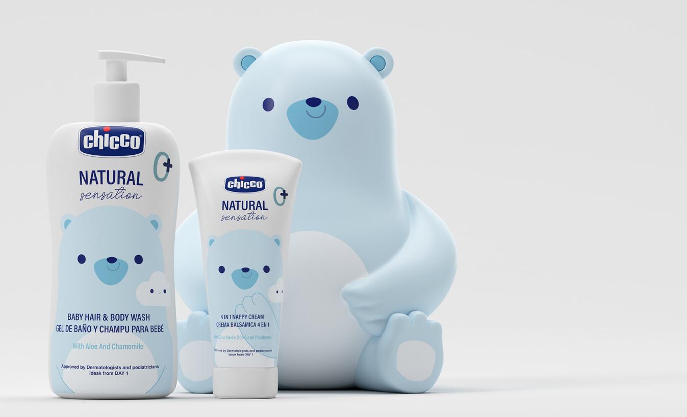 chicco嬰兒天然日化洗護(hù)產(chǎn)品“熊貓”吉祥物設(shè)計包裝設(shè)計