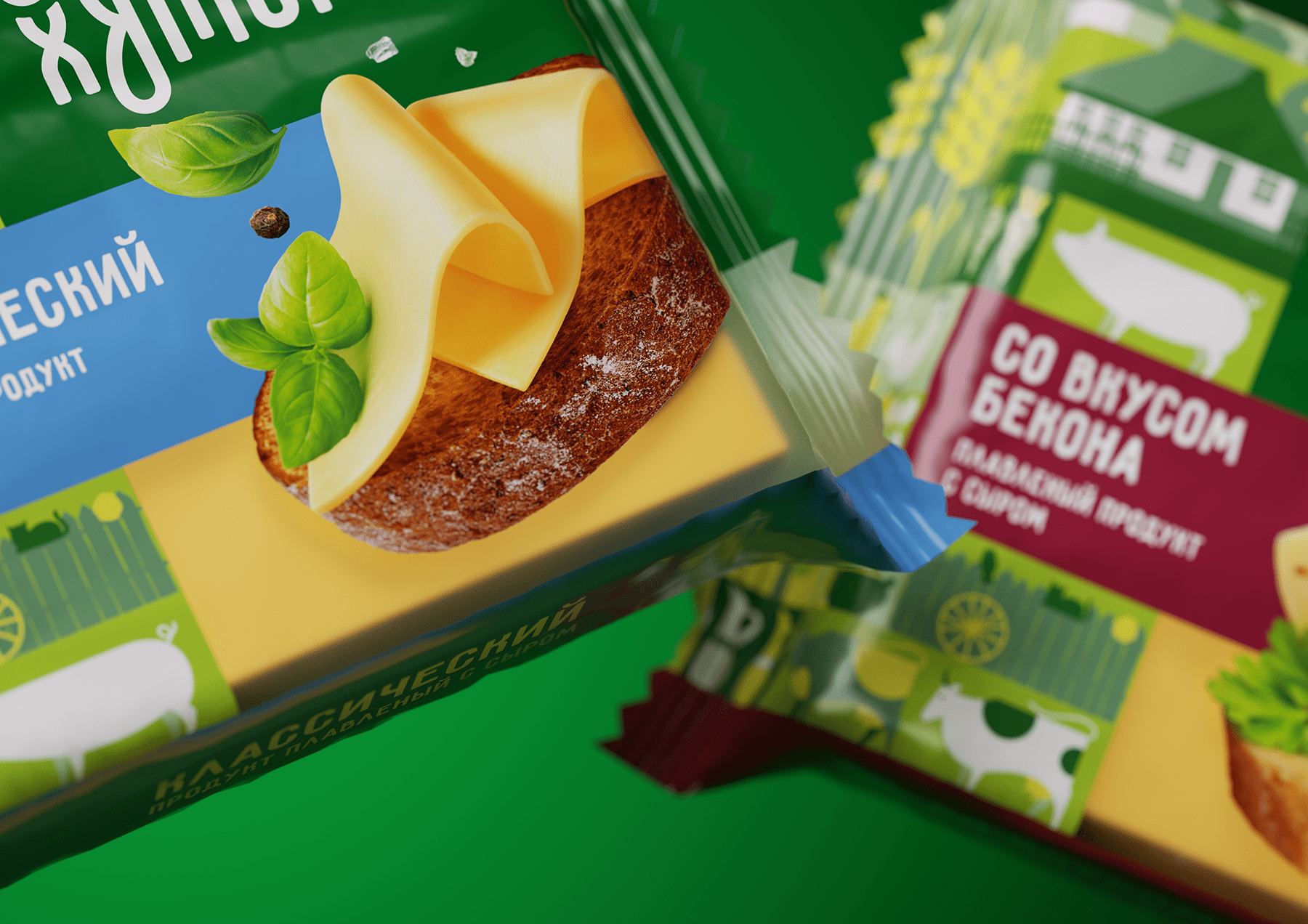 ZELENYJ KHUTOROK 奶酪三明治食品產(chǎn)品線包裝設(shè)計(jì),虛實(shí)結(jié)合的自然清淡設(shè)計(jì)風(fēng)格 ZELENYJ KHUTOROK 奶酪三明治食品產(chǎn)品線包裝設(shè)計(jì),虛實(shí)結(jié)合的自然清淡設(shè)計(jì)風(fēng)格