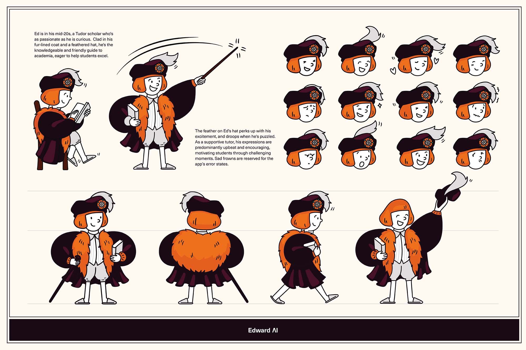  EdTech 人工智能輔助教育品牌人格化吉祥物設(shè)計-表情包