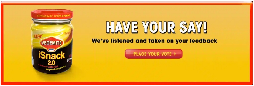 Vegemite Isnack 2.0 咸味醬品牌產(chǎn)品命名調(diào)查 Vegemite Isnack 2.0 咸味醬品牌產(chǎn)品命名調(diào)查
