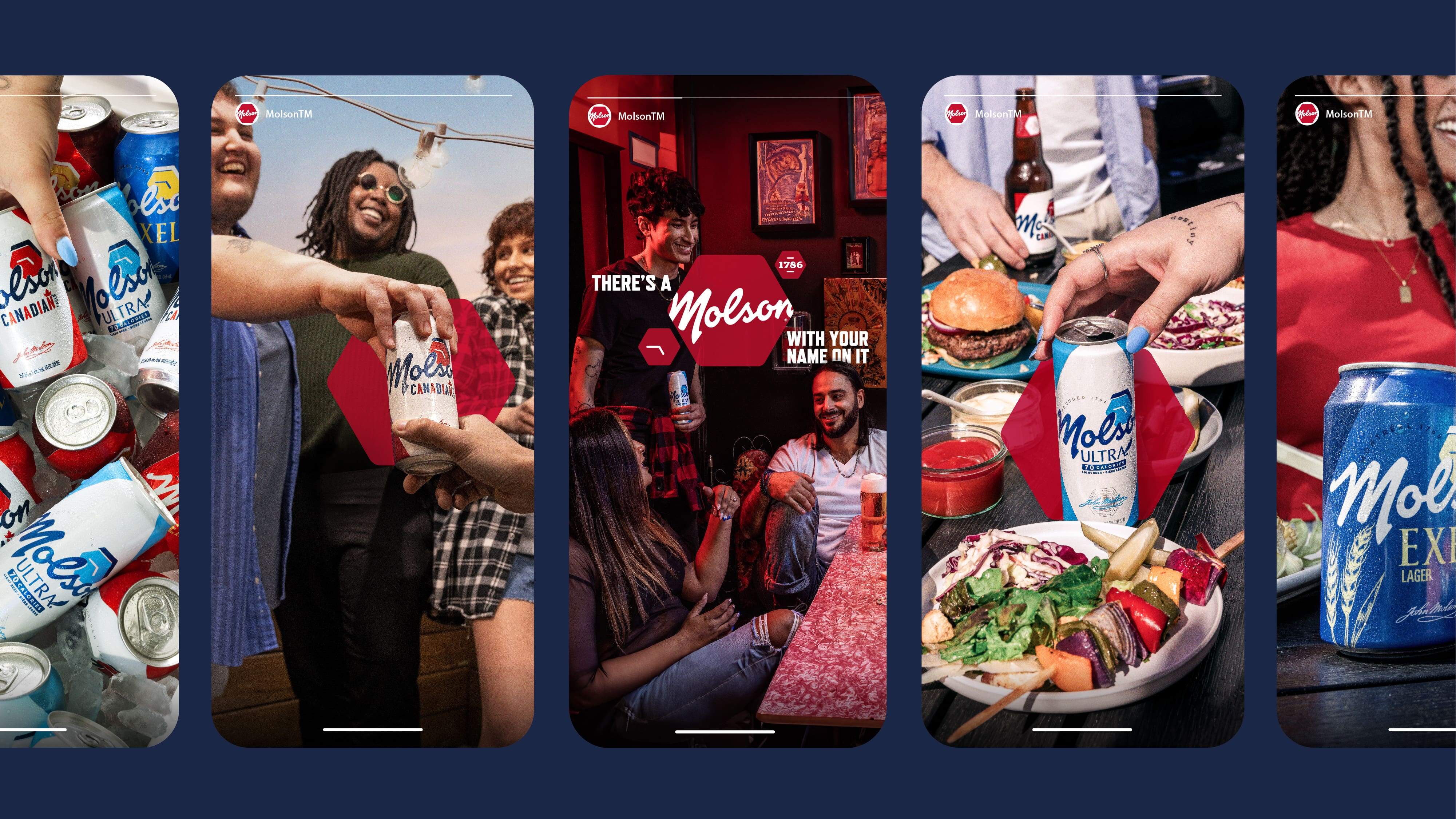 加拿大啤酒Molson品牌形象改造設(shè)計(jì),標(biāo)志性六邊形占據(jù)視覺(jué)中心位置 加拿大啤酒Molson品牌形象改造設(shè)計(jì),標(biāo)志性六邊形占據(jù)視覺(jué)中心位置